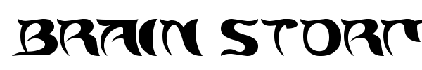Brain Storm font preview